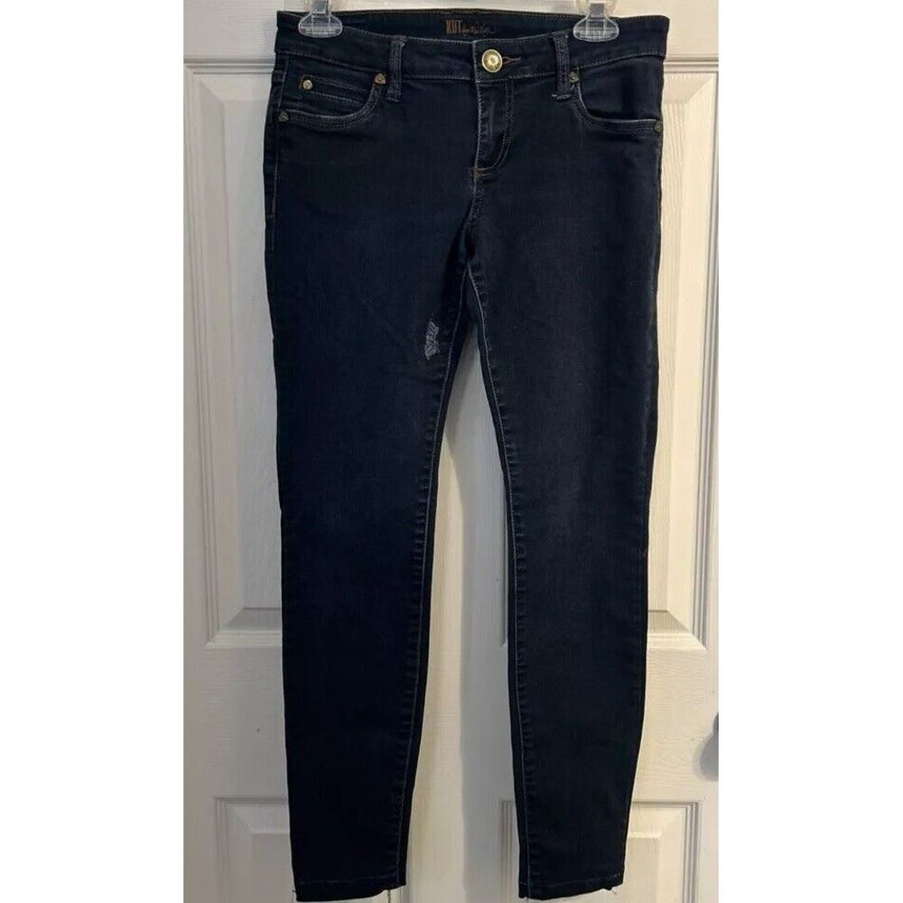 Kut From The Kloth Jeans Women 2 26x28‎ Blue Skinny Mid Rise Dark Wash